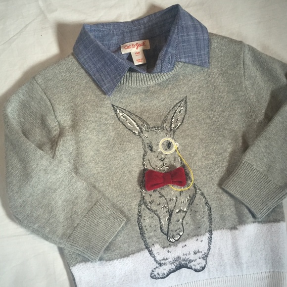Jack Bunny Rabbit Collared Sweater 